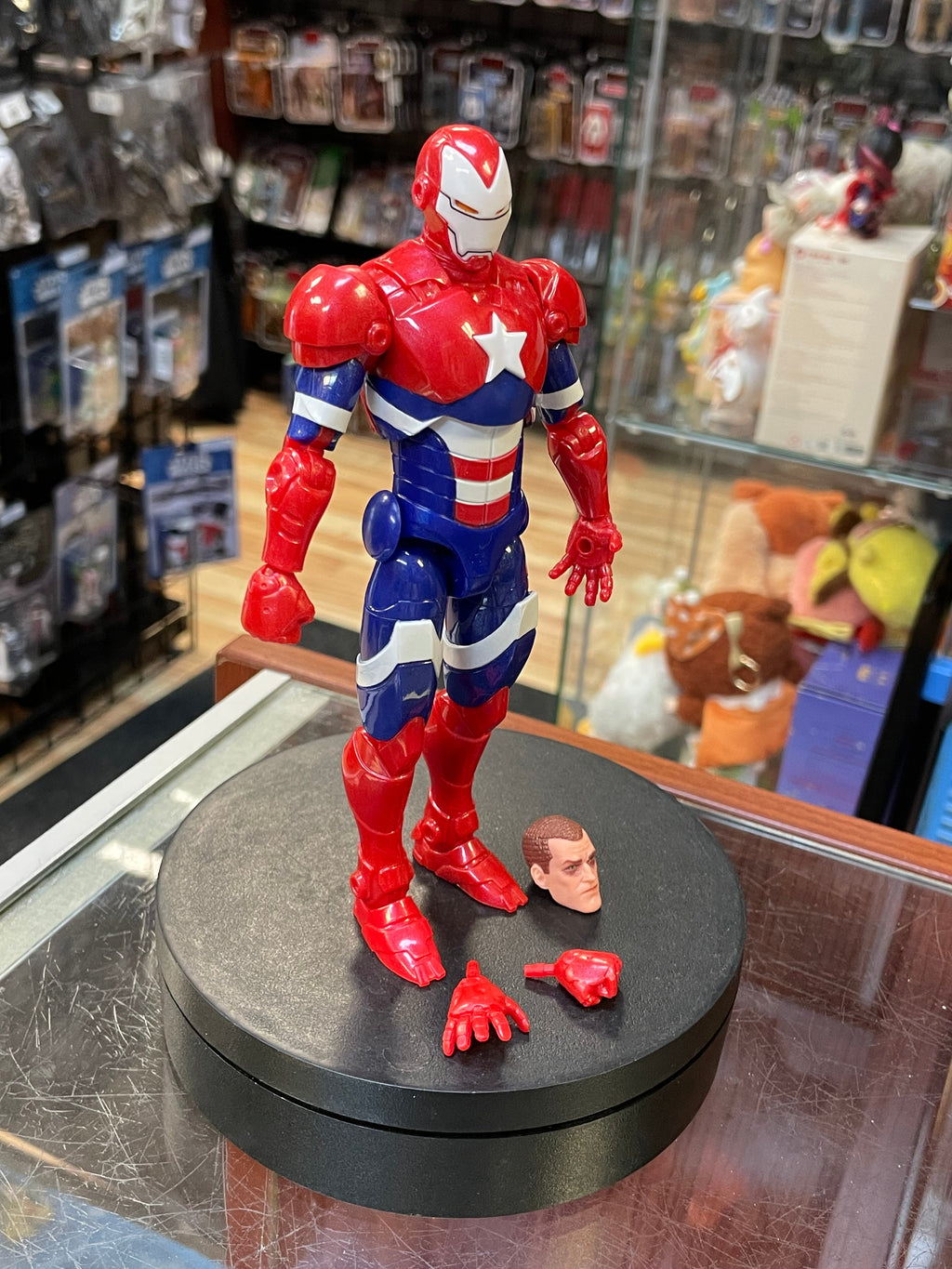 Iron Patriot 85th Anniversary (Marvel Legends, Hasbro) INCOMPLETE product image 2, provided for visual reference and product