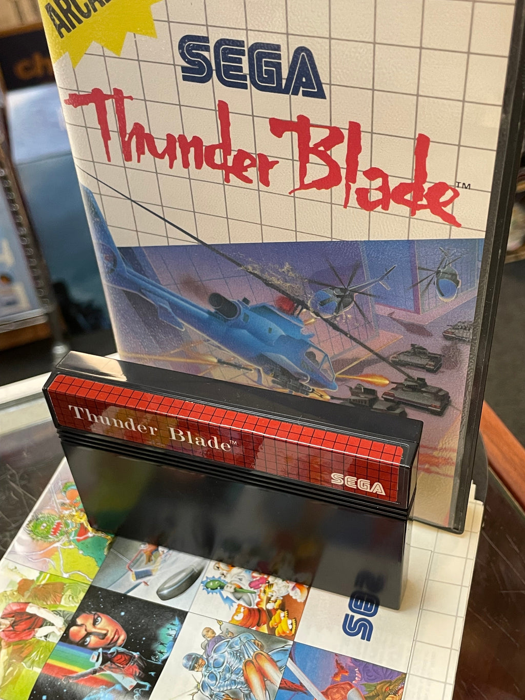 Thunder Blade (SEGA Master System SMS, Video Games) **COMPLETE** product image 6, provided for visual reference and product