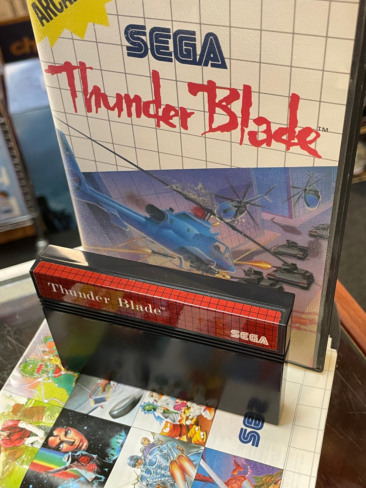 Thunder Blade (SEGA Master System SMS, Video Games) **COMPLETE** product image 6, provided for visual reference and product