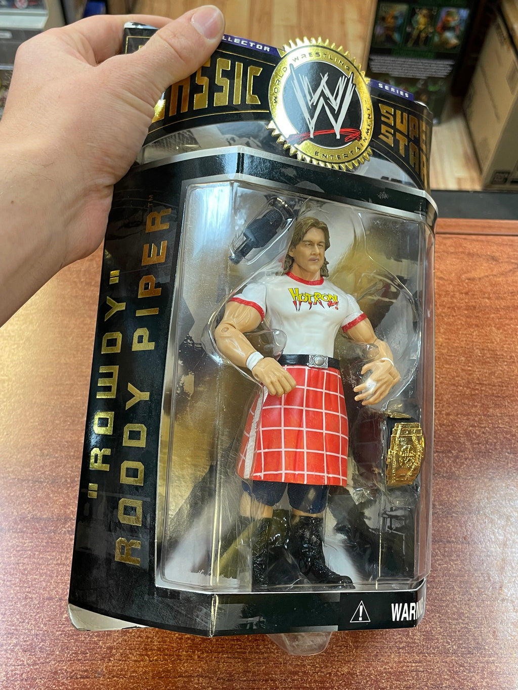 Rowdy Roddy Piper (WWF Classic Superstars, Jakks) **SEALED** product image 4, provided for visual reference and product