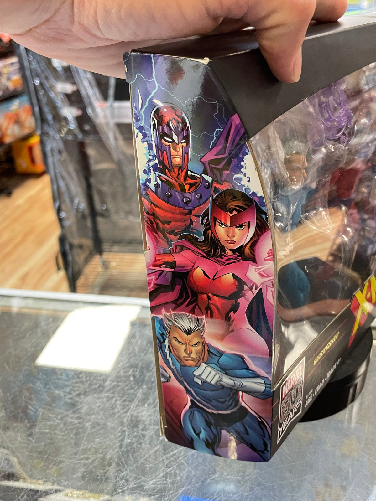 XMen -Quicksilver Magneto Scarlet- (Marvel Legends, Hasbro) *SEALED* product image 4, provided for visual reference and