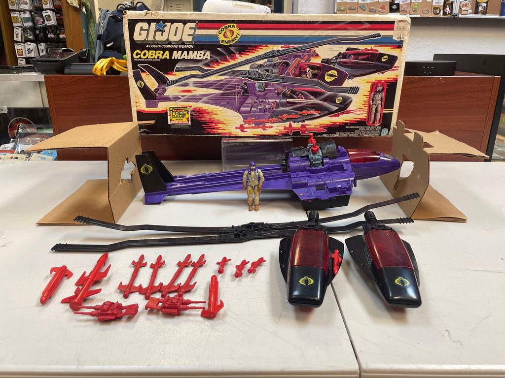 Mamba with Box (Vintage GI Joe, Hasbro) **COMPLETE** product image 1, provided for visual reference and product detail review