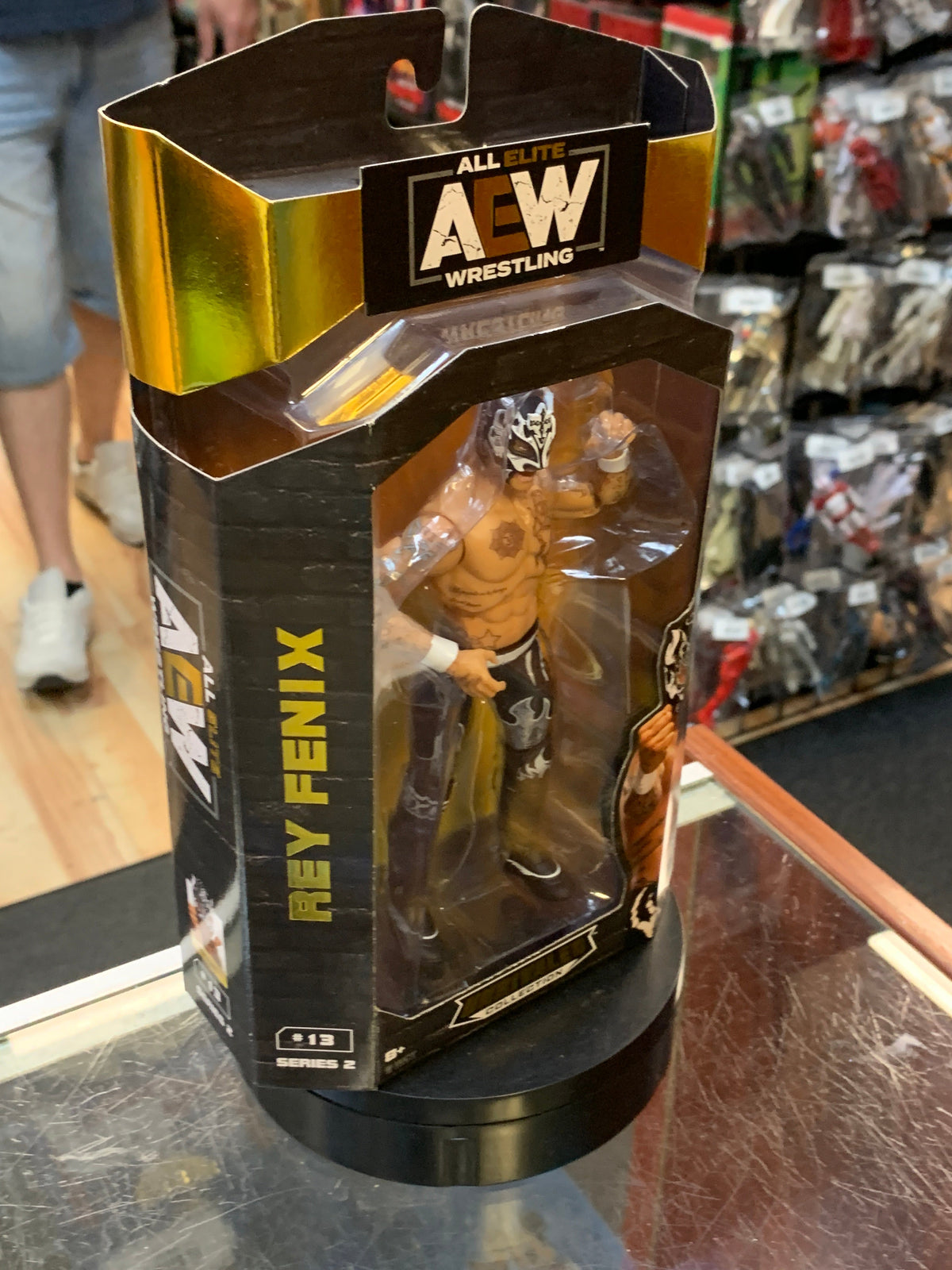 Rey Fenix #13 (AEW Unmatched Collection, Jazwares) **SEALED** product image 4, provided for visual reference and product