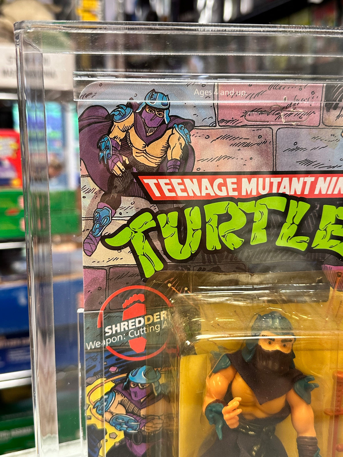 1988 Shredder Soft Head (TMNT Mutant Ninja, Playmates) GRADE: 70+ product image 2, provided for visual reference and product