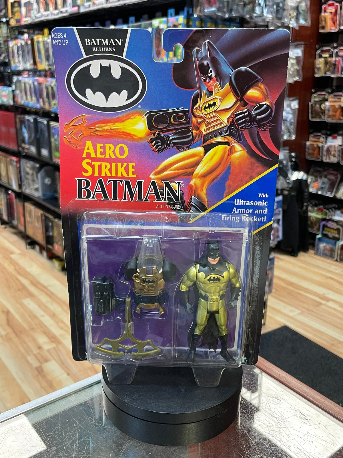 Aero Strike Batman (VIntage Batman Returns, Kenner) SEALED product image 1, provided for visual reference and product detail