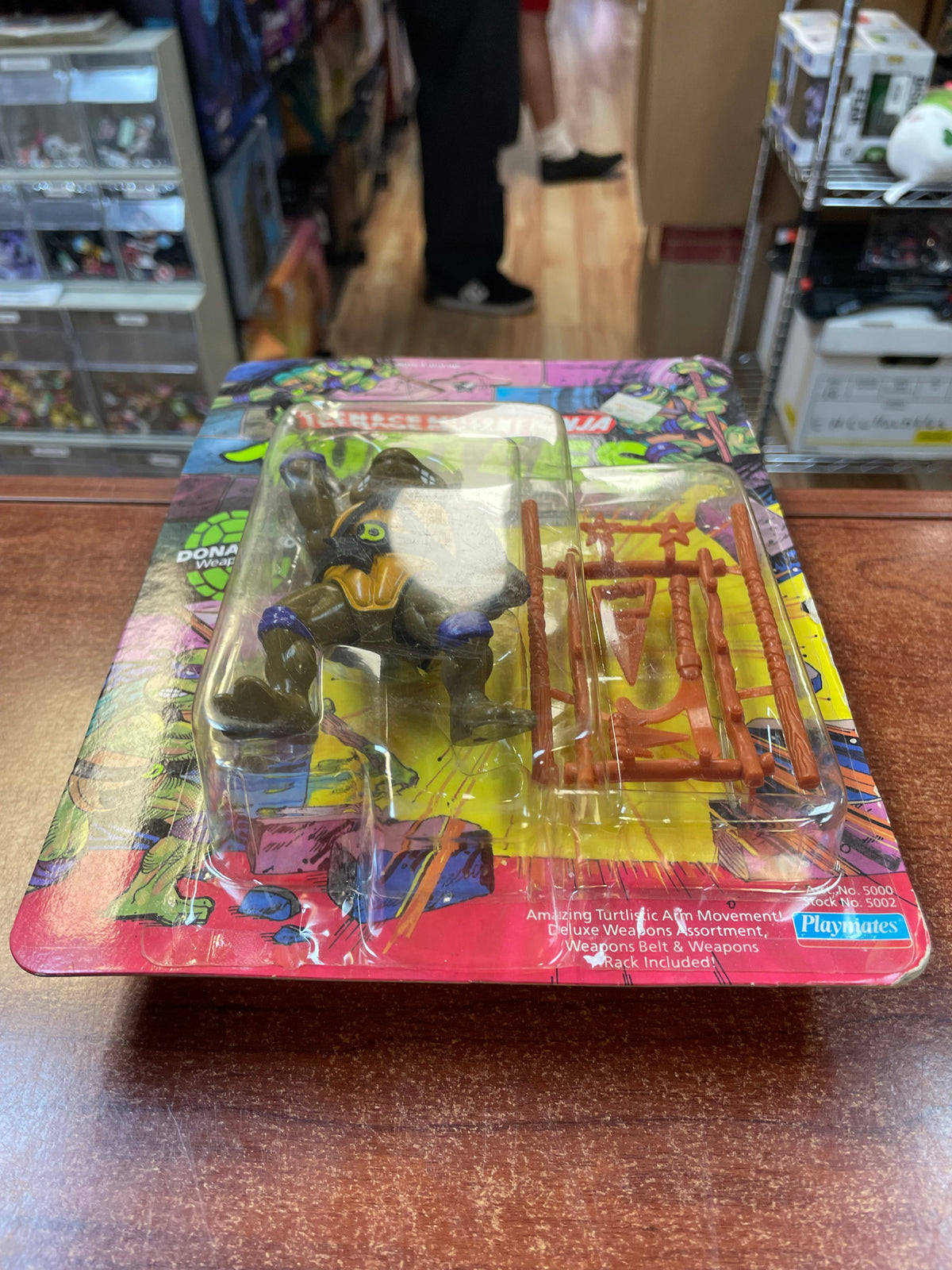 Hard Head Donatello -10 Back- (Vintage TMNT Ninja Turtles, Playmates) **SEALED** product image 5, provided for visual
