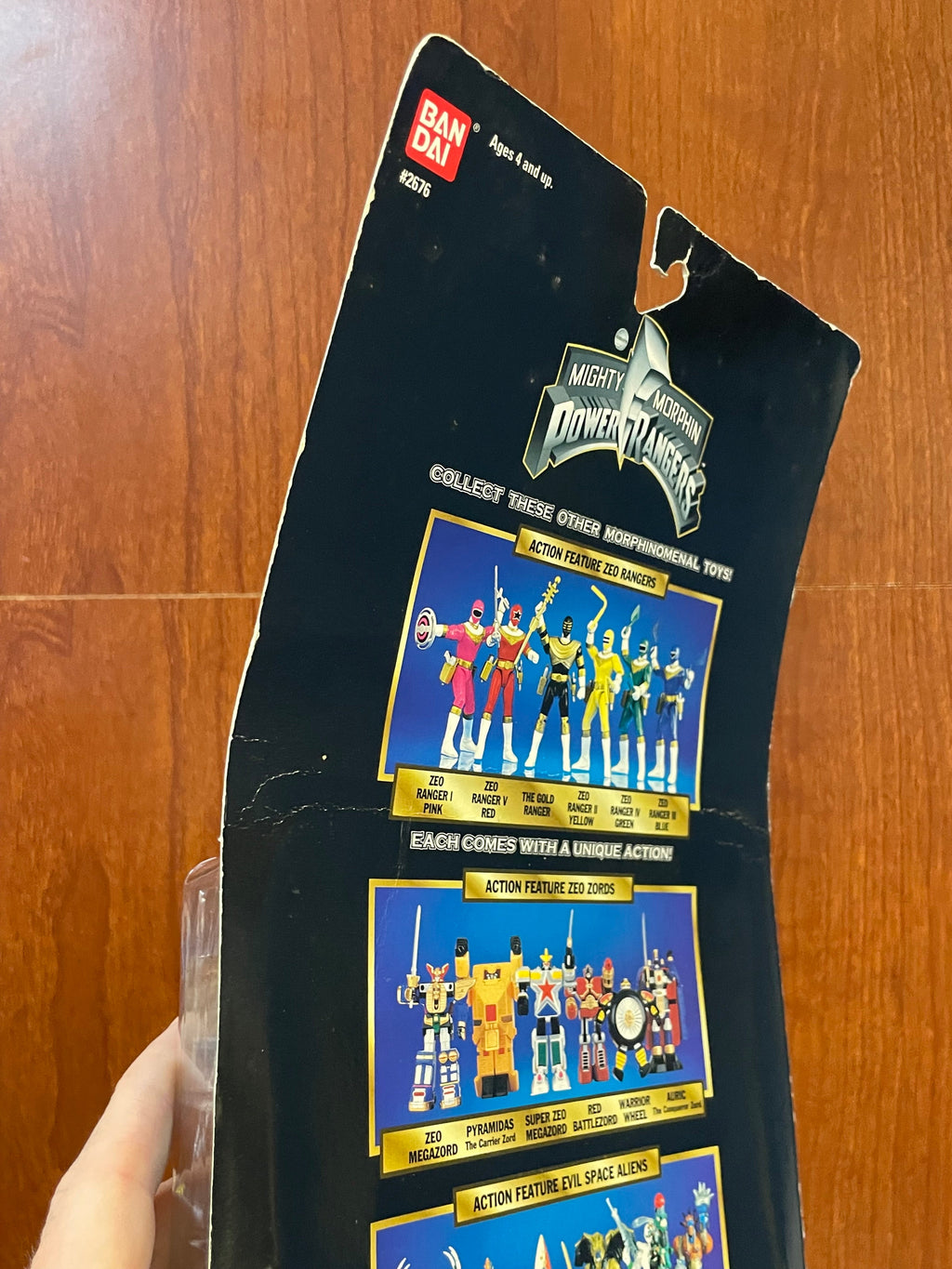 White & Green Ranger GOLD TEAM (Vintage MMPR Power Rangers, Bandai) **SEALED** product image 9, provided for visual