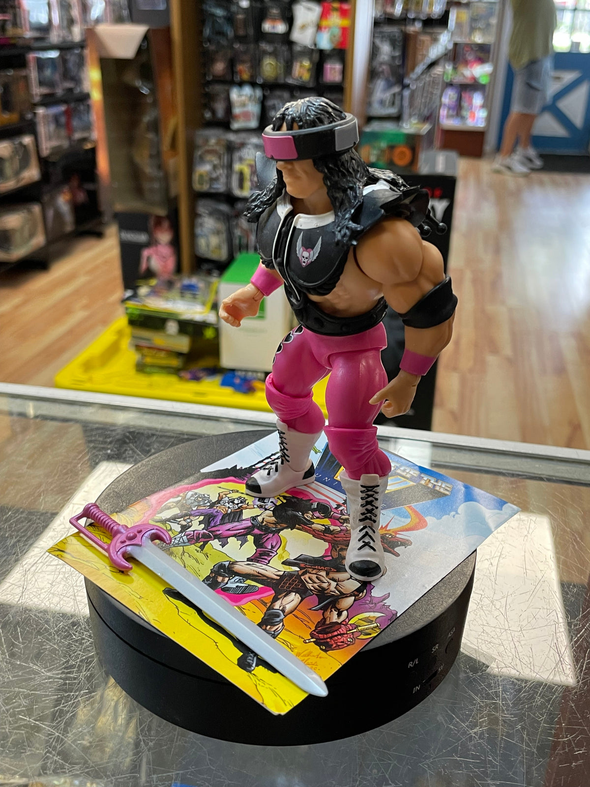 Bret Hart as TriKlops (WWE MOTU, Mattel) **COMPLETE** product image 3, provided for visual reference and product detail