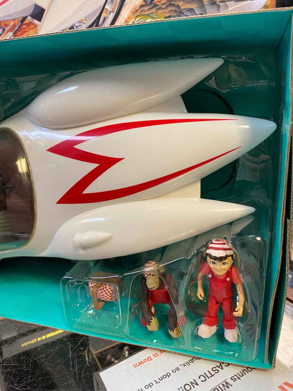 Mach 5 Playset with Spindle Chim Chim (Vintage Speed Racer, Resaurus) NEW product image 9, provided for visual reference and