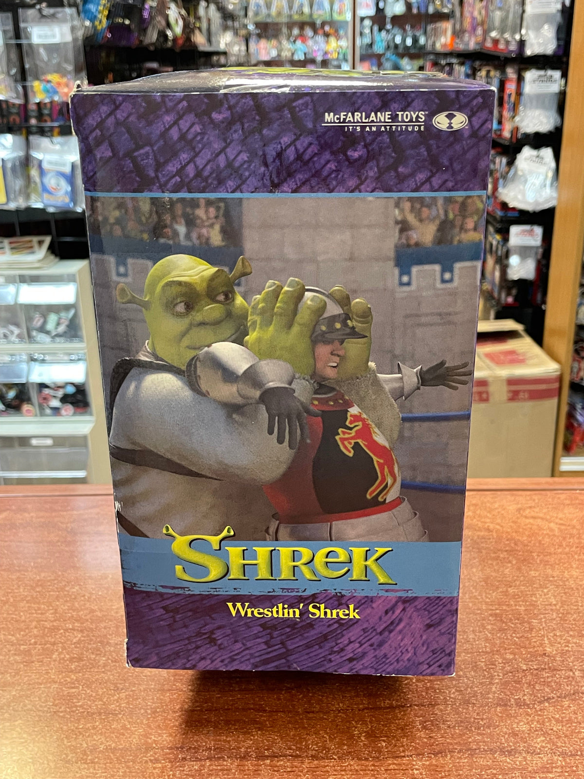 Wrestling Showdown Shrek (Vintage Shrek, McFarlane Toys) **SEALED** product image 4, provided for visual reference and