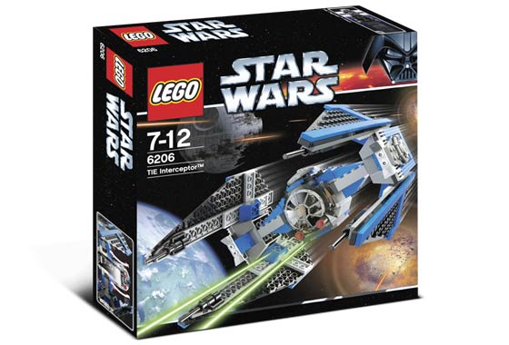 6206 TIE Interceptor (Retired) (Open Box, Sealed Bags) product image 1, provided for visual reference and product detail