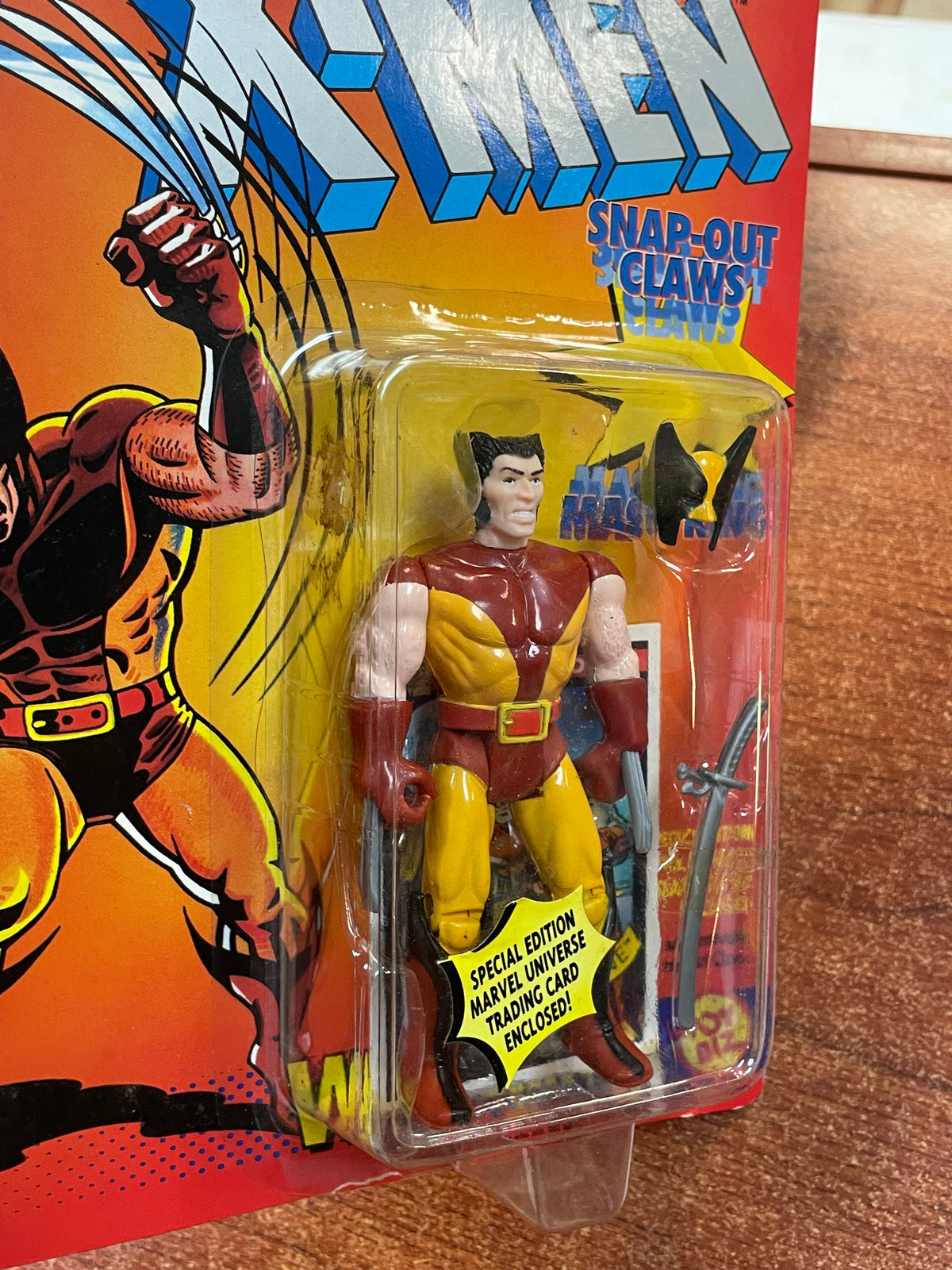 Brown Suit Wolverine (Vintage Marvel, X-Men, Toy Biz) SEALED product image 5, provided for visual reference and product
