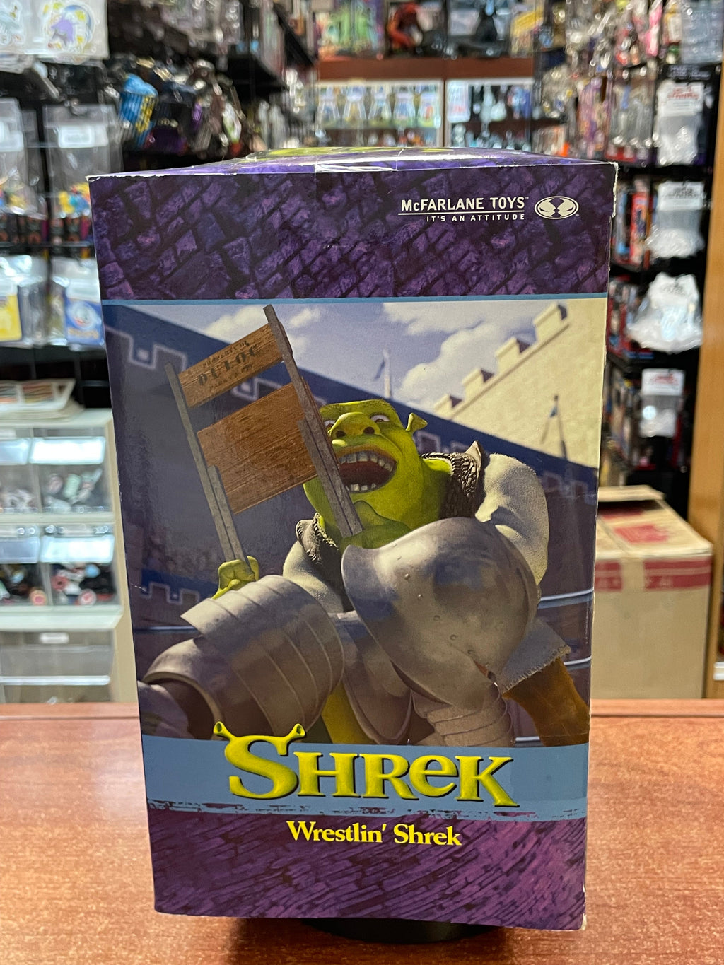 Wrestling Showdown Shrek (Vintage Shrek, McFarlane Toys) **SEALED** product image 2, provided for visual reference and