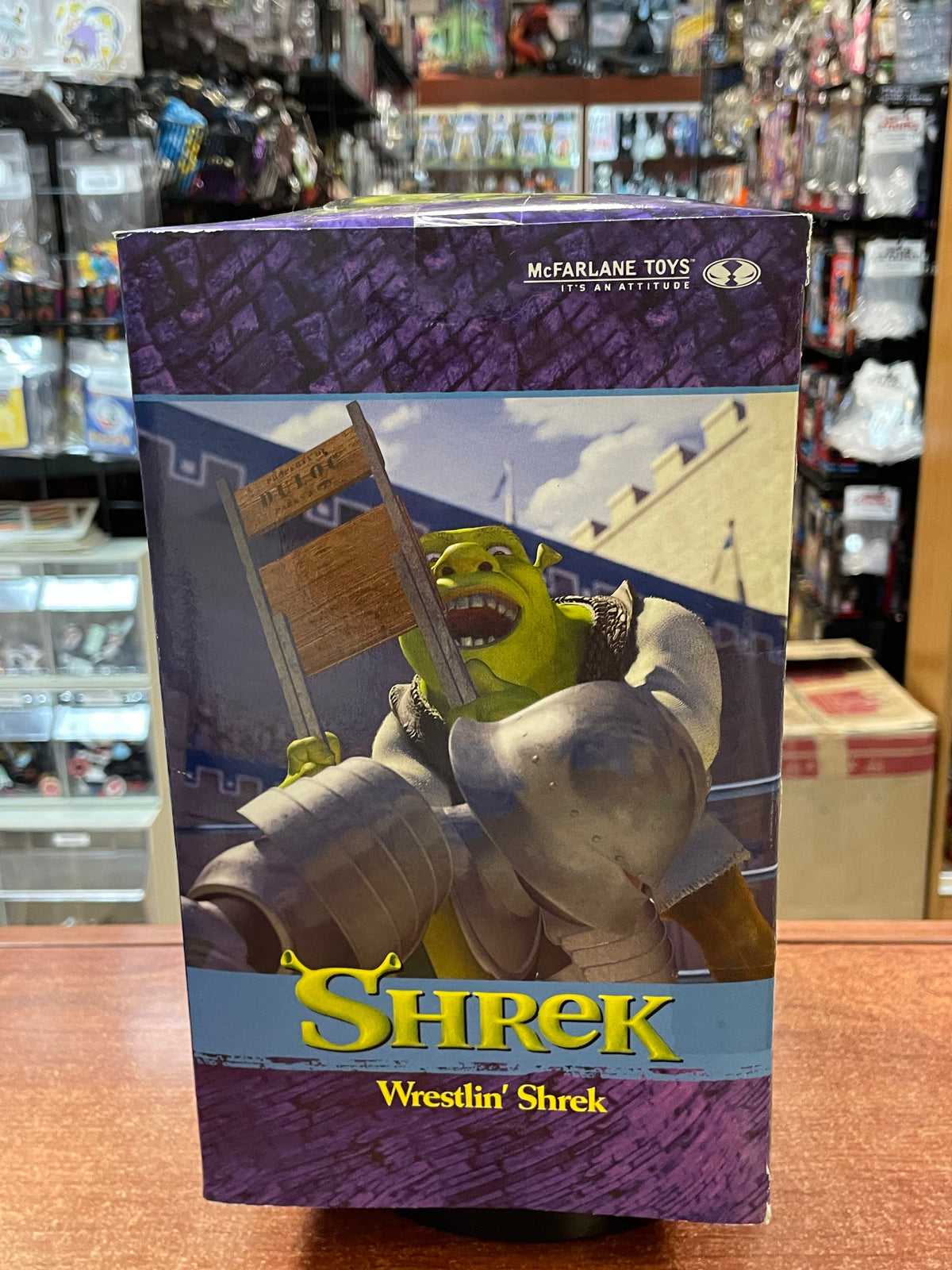 Wrestling Showdown Shrek (Vintage Shrek, McFarlane Toys) **SEALED** product image 2, provided for visual reference and