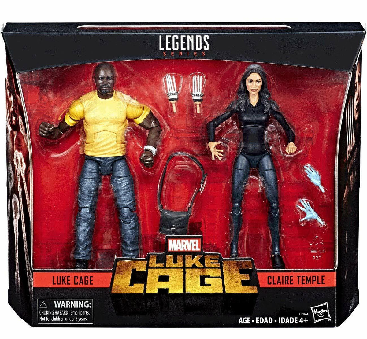 Luke Cage & Claire Temple (Marvel Legends, Hasbro) SEALED product image 1, provided for visual reference and product detail
