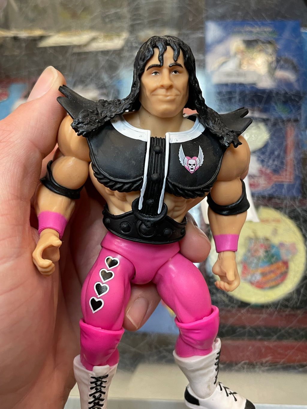 Bret Hart as TriKlops (WWE MOTU, Mattel) **COMPLETE** product image 7, provided for visual reference and product detail