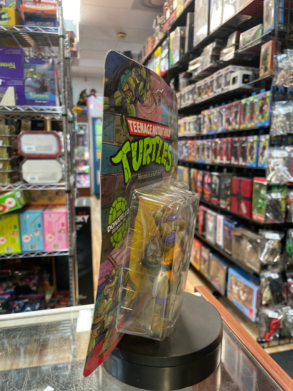 Hard Head Donatello -10 Back- (Vintage TMNT Ninja Turtles, Playmates) **SEALED** product image 2, provided for visual