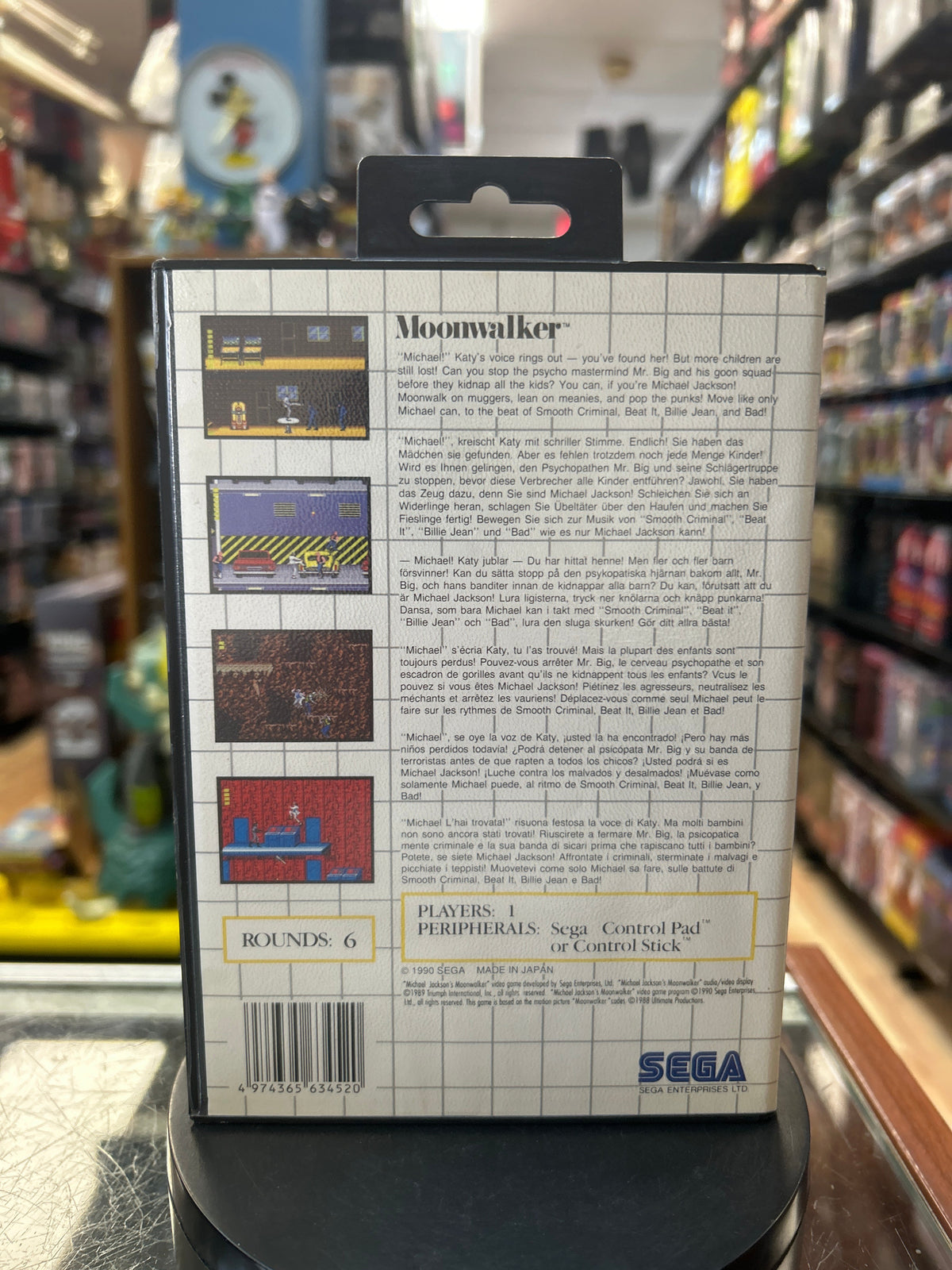 Michael Jackson MoonWalker 0827 (SEGA Master System SMS, Video Games) **COMPLETE** product image 7, provided for visual