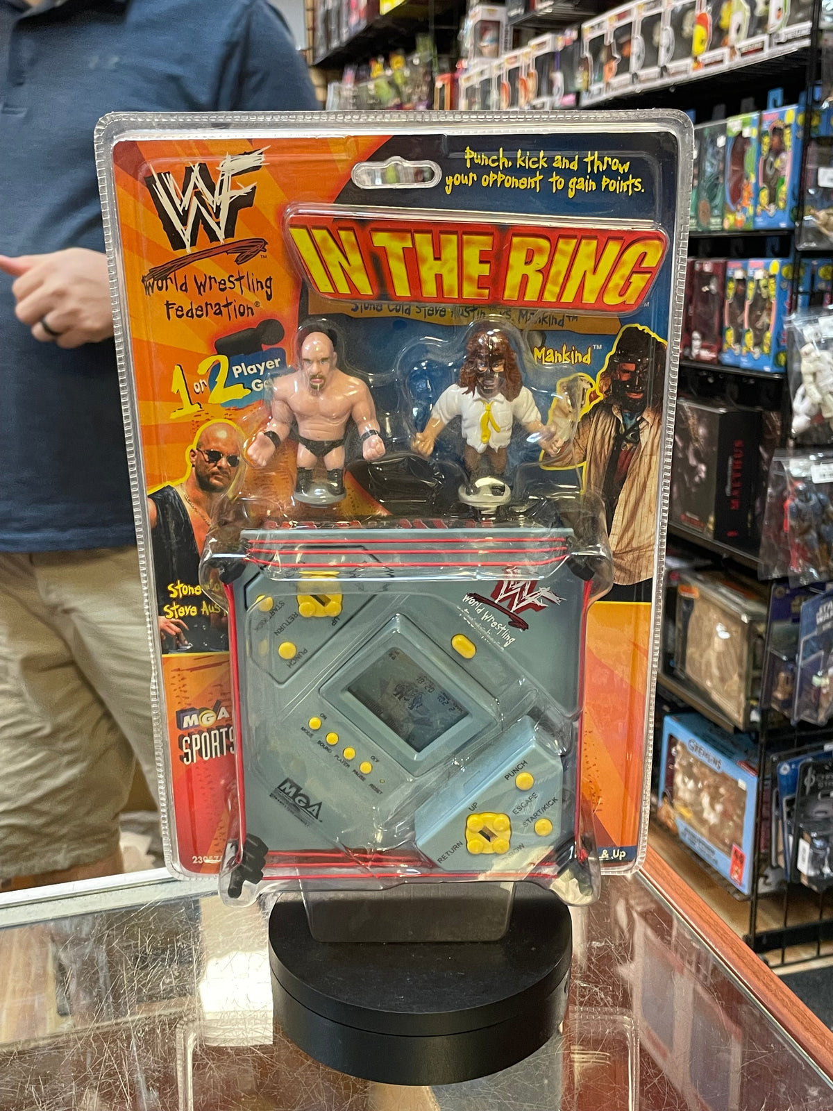 Stone Cold vs Mankind In The Ring Game (Vintage WWF, MGA Sports) **SEALED** product image 1, provided for visual reference