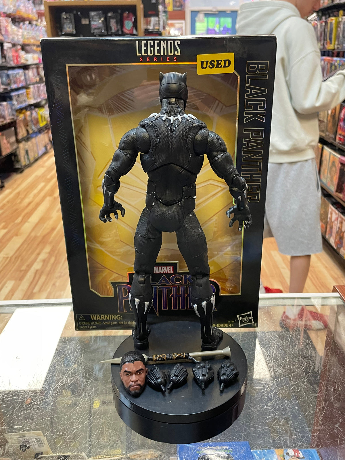 Black Panther -Deluxe 12"- (Marvel Legends, Hasbro) **COMPLETE** product image 4, provided for visual reference and product