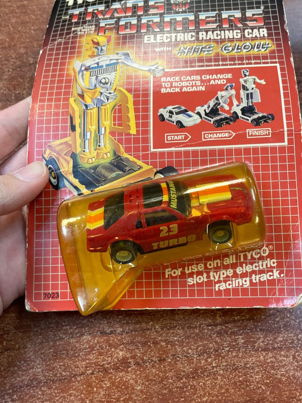 Transformers Decepticon Mustang Turbo (Vintage Slot Car, TYCO) SEALED product image 4, provided for visual reference and