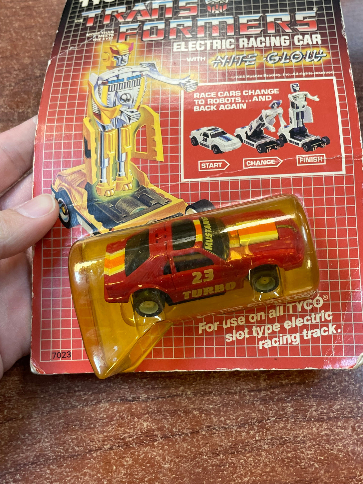 Transformers Decepticon Mustang Turbo (Vintage Slot Car, TYCO) SEALED product image 4, provided for visual reference and