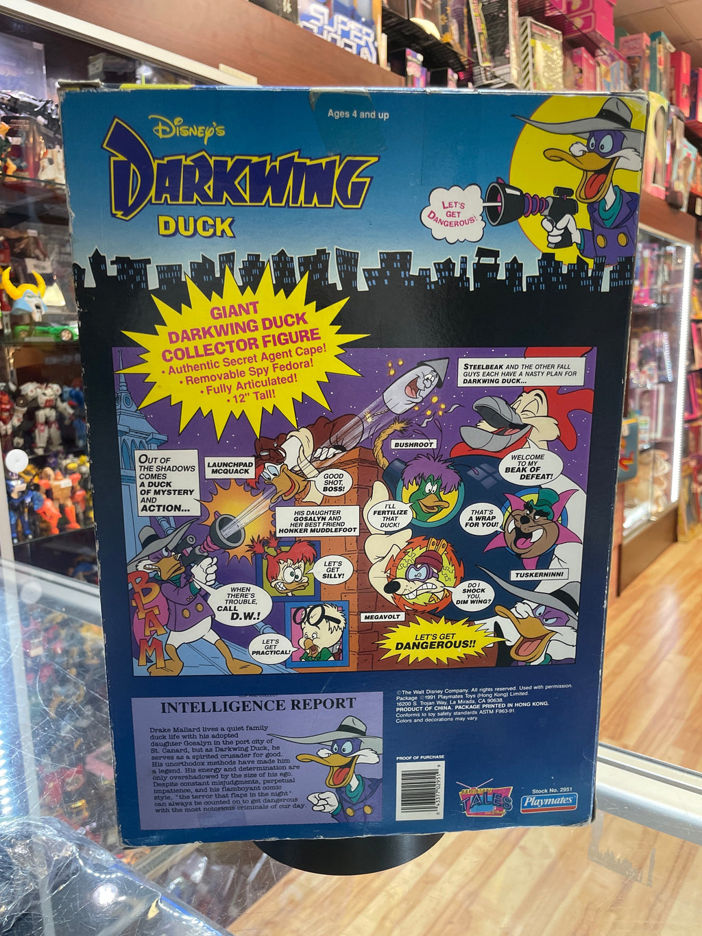 Darkwing Duck 12" (Vintage Disney, Playmates) **COMPLETE** product image 5, provided for visual reference and product detail