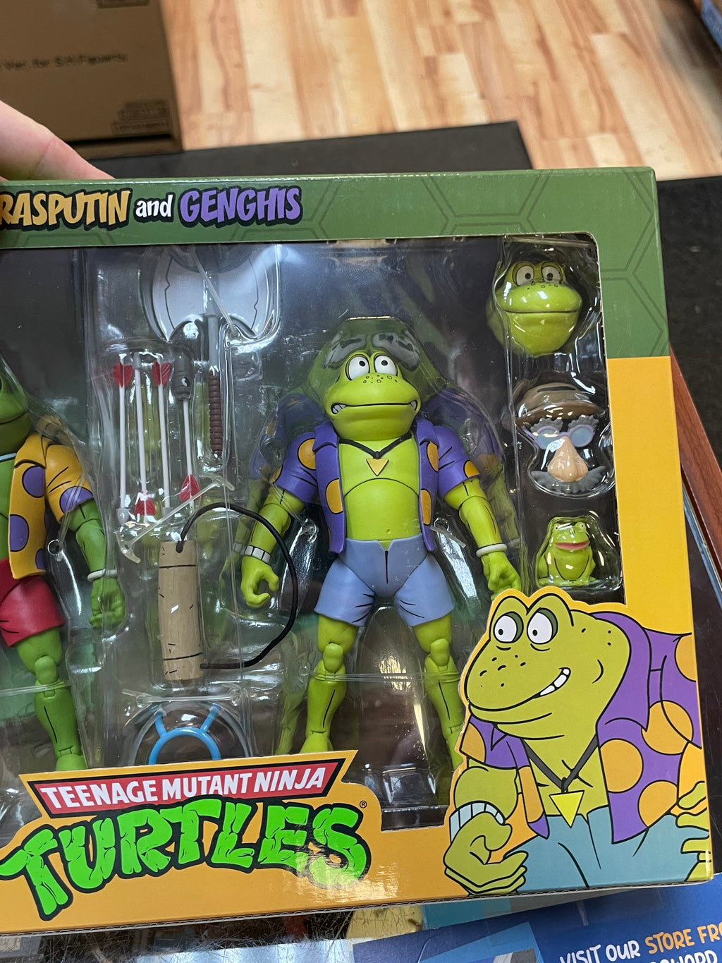 Rasputin & Genghis (TMNT Ninja Turtles, NECA) **SEALED** product image 6, provided for visual reference and product detail