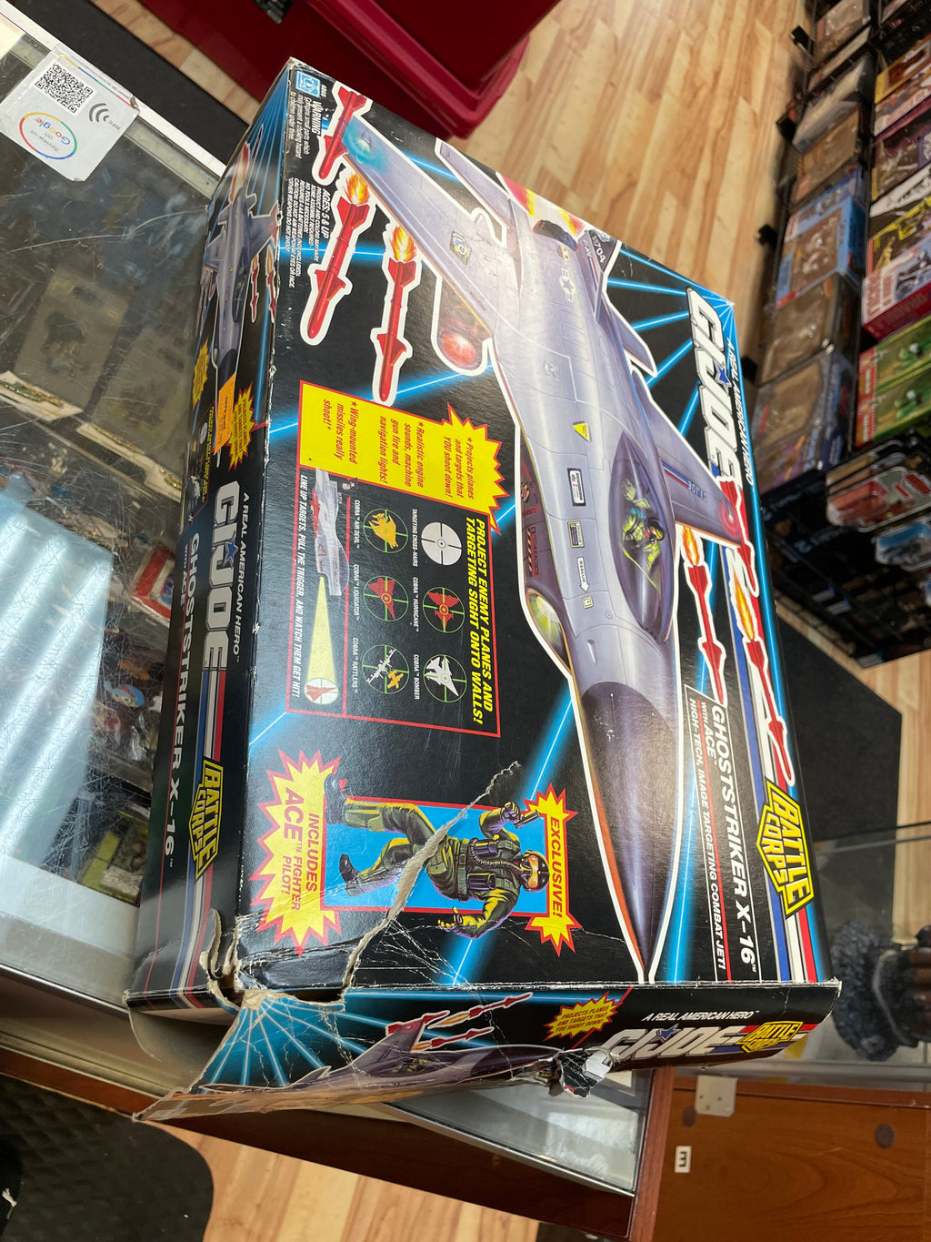Ghoststriker X-16 with Box (Vintage GI Joe, Hasbro) **COMPLETE** product image 49, provided for visual reference and product