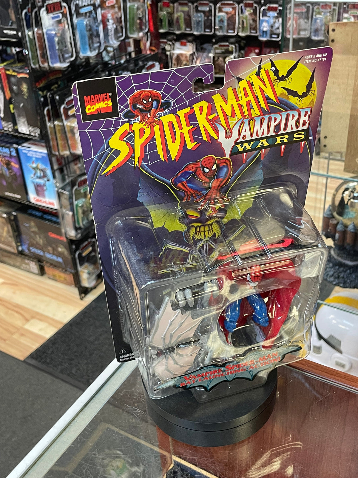 Vampire Spider-Man (Vintage Marvel Superman, Toybiz) SEALED product image 3, provided for visual reference and product