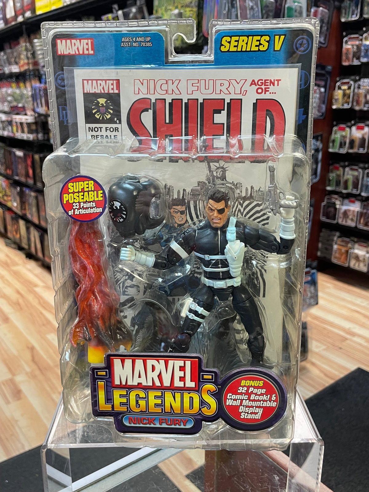 Nick Fury Series 5 (Marvel Legends, ToyBiz) **SEALED** product image 1, provided for visual reference and product detail