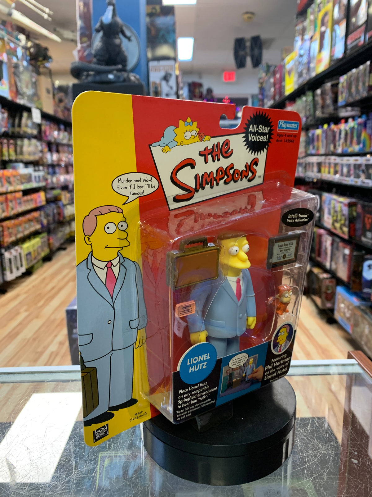 Lionel Hutz (Vintage Simpsons, Playmates) SEALED product image 2, provided for visual reference and product detail review