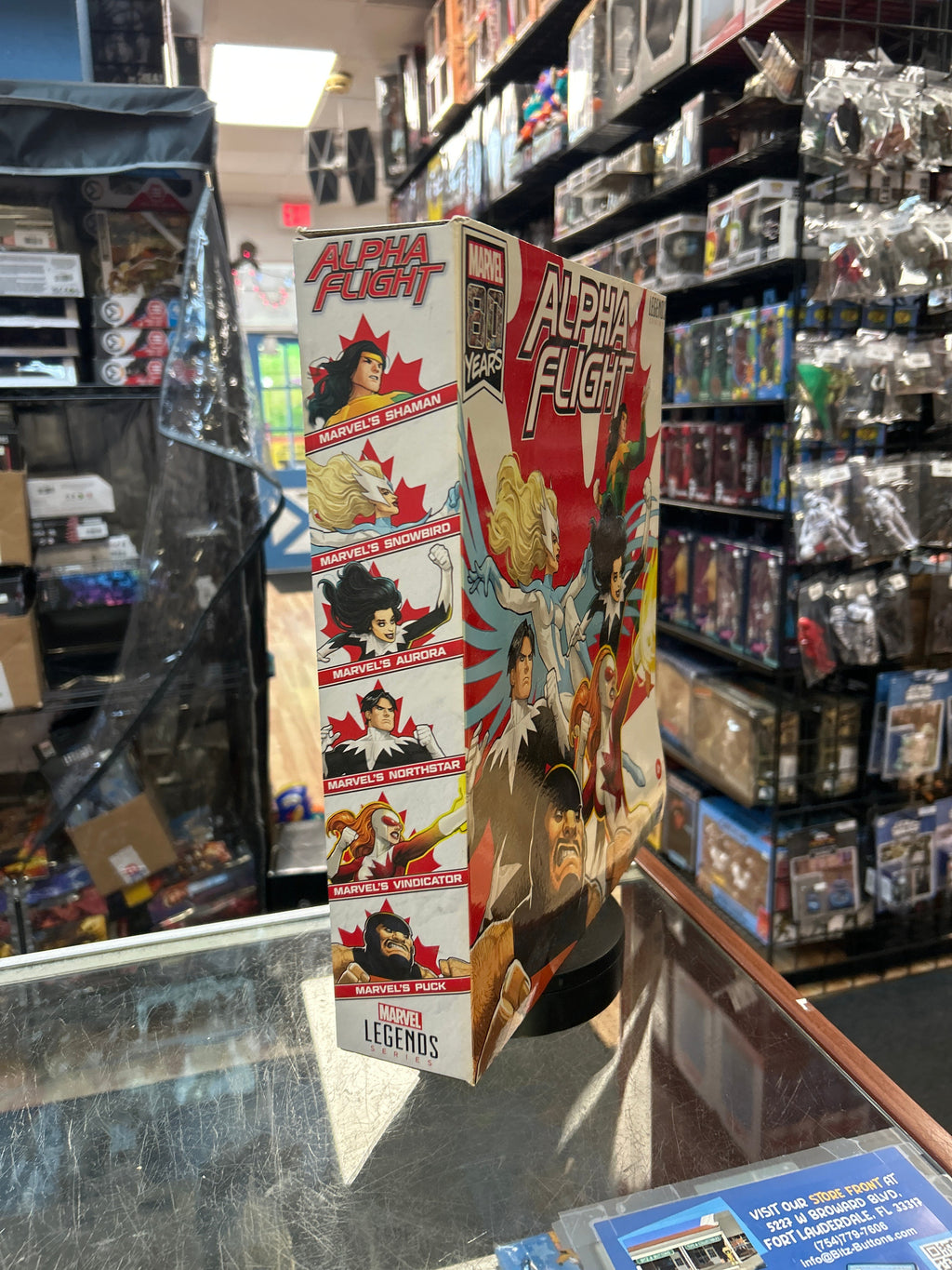 Alpha Flight (Marvel Legends, Hasbro) **SEALED** product image 2, provided for visual reference and product detail review