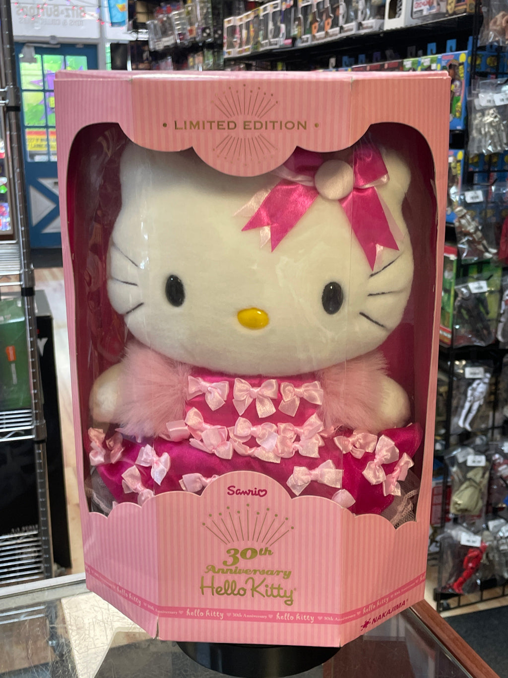 30th Hello Kitty Plush (Sanrio, Nakajima) **SEALED** product image 1, provided for visual reference and product detail review
