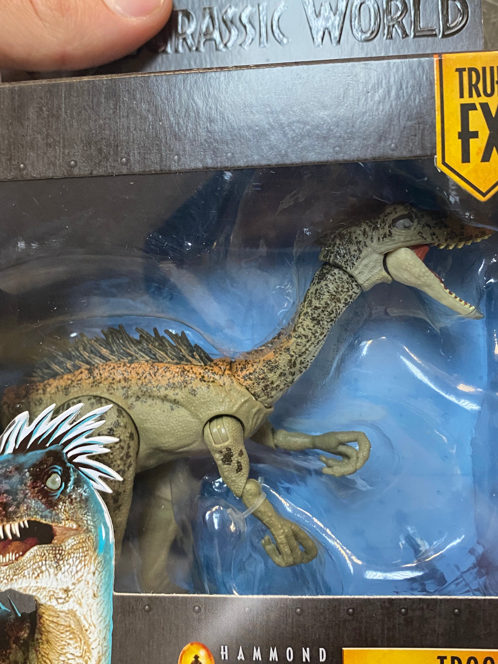 Troodon (Jurassic Park Hammond Collection, Mattel) SEALED product image 4, provided for visual reference and product detail