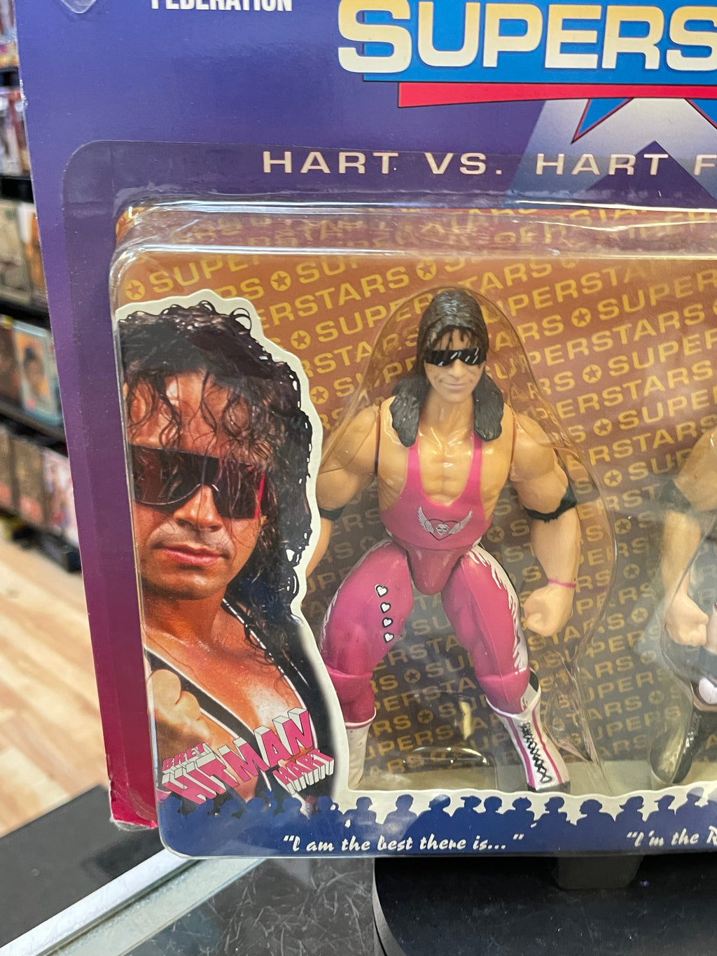 Bret Hart & Owen Hart Family Feud (WWF Bone Crunchers, Jakks Pacific) SEALED product image 4, provided for visual reference