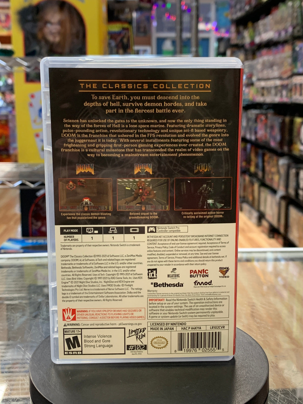Classic Collection Doom (Nintendo Switch Video Games) ** TESTED** product image 5, provided for visual reference and product