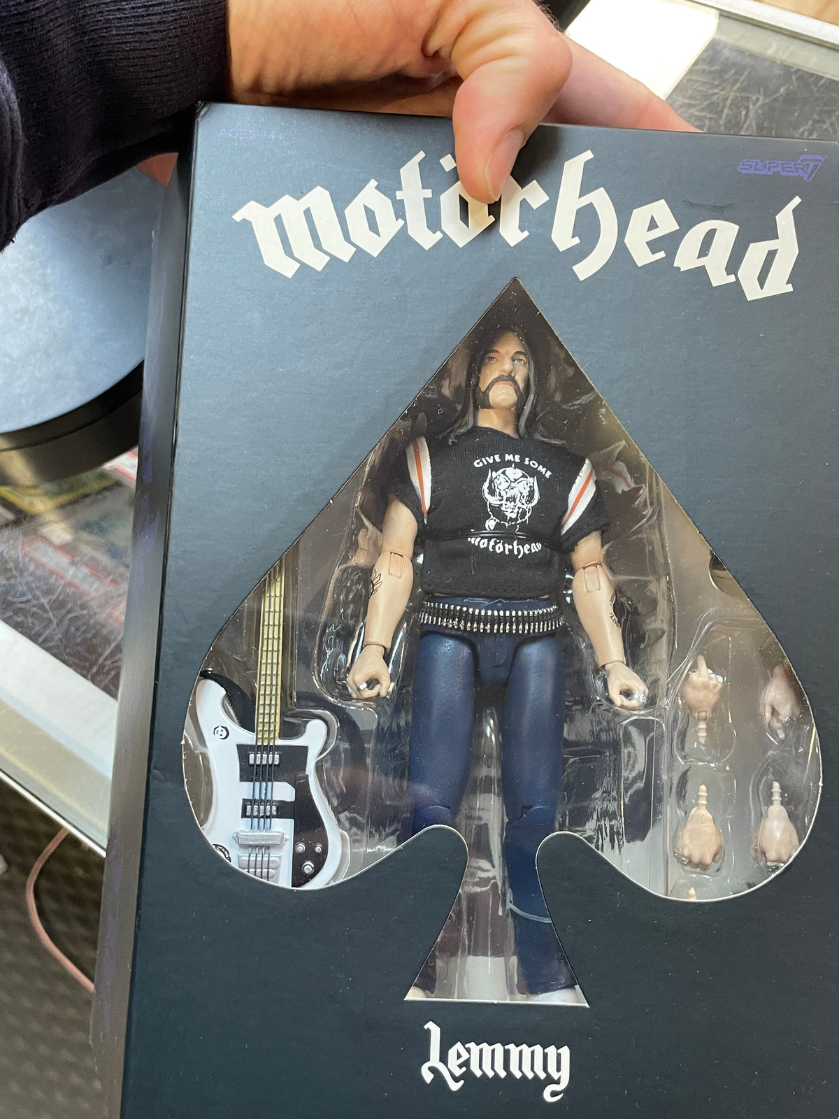 Lemmy (Motorhead, Super7 Ultimates) SEALED product image 6, provided for visual reference and product detail review