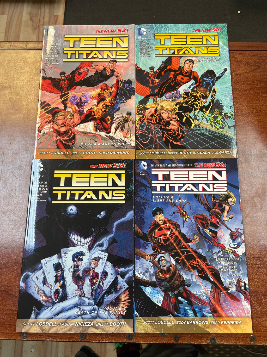 New 52 Teen Titans Vol 1-4 TPB (DC Universe, Comics) product image 1, provided for visual reference and product detail review