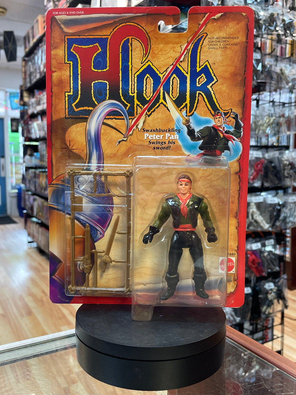 Swashbuckling Peter Pan #2849 (Vintage Hook, Mattel) SEALED product image 1, provided for visual reference and product
