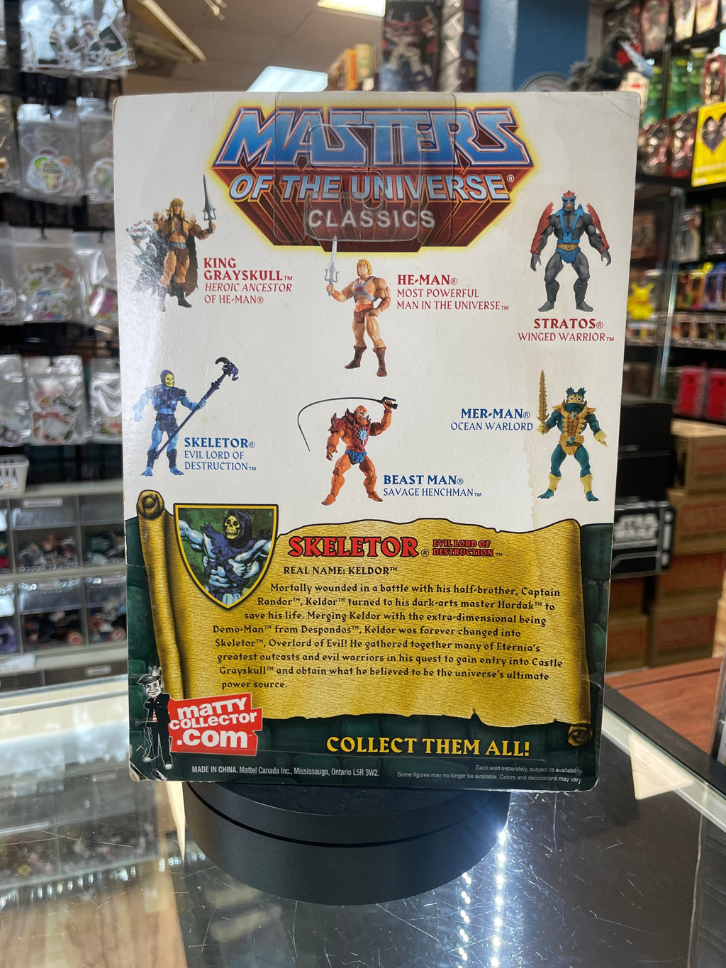 Skeletor (MOTU Classics, Mattel) **SEALED** product image 4, provided for visual reference and product detail review