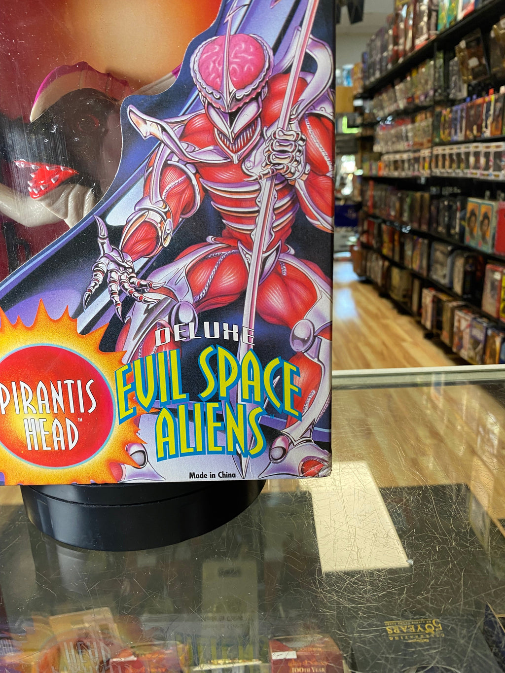 Pirantis Head 8" Evil Space Aliens (Vintage MMPR Power Rangers, Bandai) SEALED product image 4, provided for visual