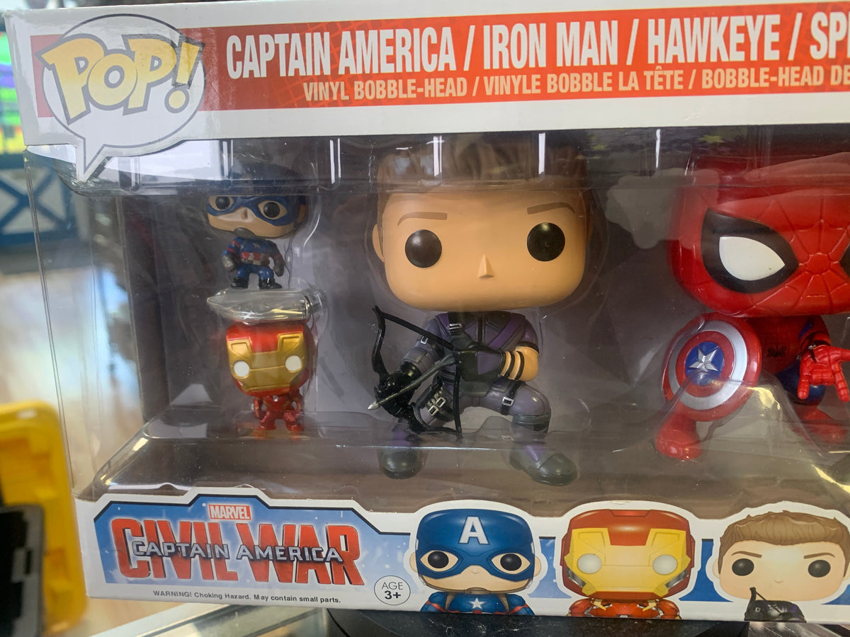 Hawkeye & Spiderman with Mini (Funko Pop, Marvel) EXCLUSIVE product image 3, provided for visual reference and product