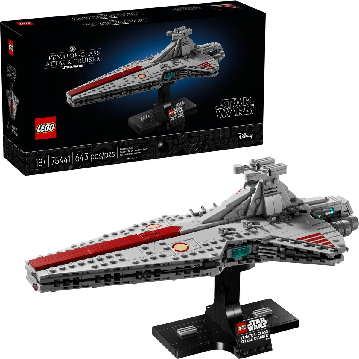 75441 Venator-class Attack Cruiser product image 1, provided for visual reference and product detail review