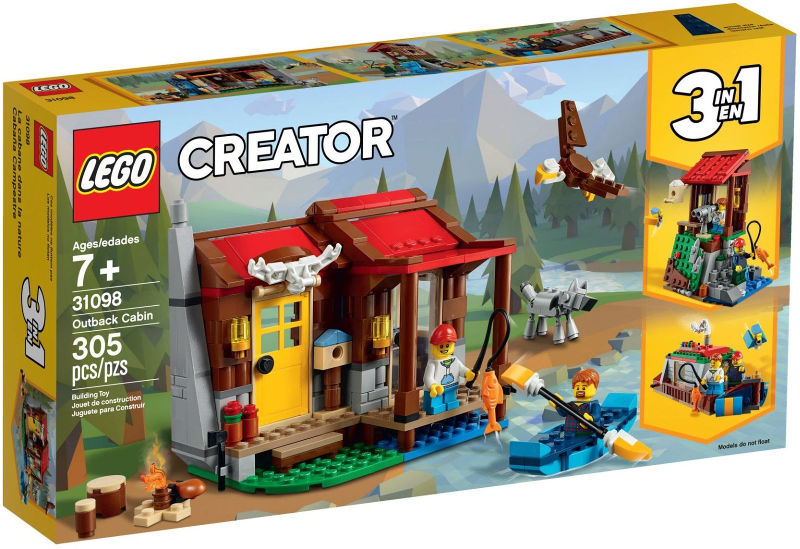 31098 LEGO Creator: Outback Cabin (Retired) (Certified Complete) product image 1, provided for visual reference and product