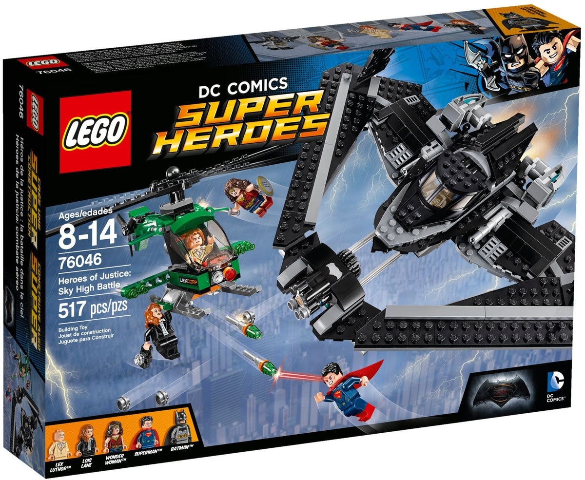 76046 Heroes of Justice: Sky High Battle (Retired) (Certified Complete) product image 1, provided for visual reference and