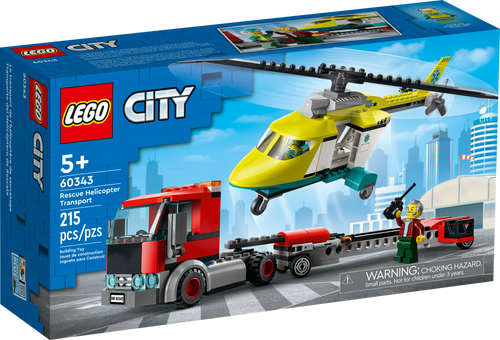 60343 Rescue Helicopter Transport (Retired) (Certified Complete) product image 1, provided for visual reference and product