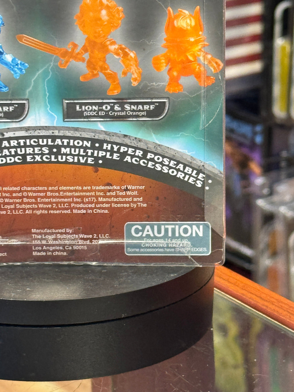 Translucent Lion-O & Snarf Crystal Blue (Thundercats, Loyal Subjects) **SDCC Exclusive** product image 9, provided for