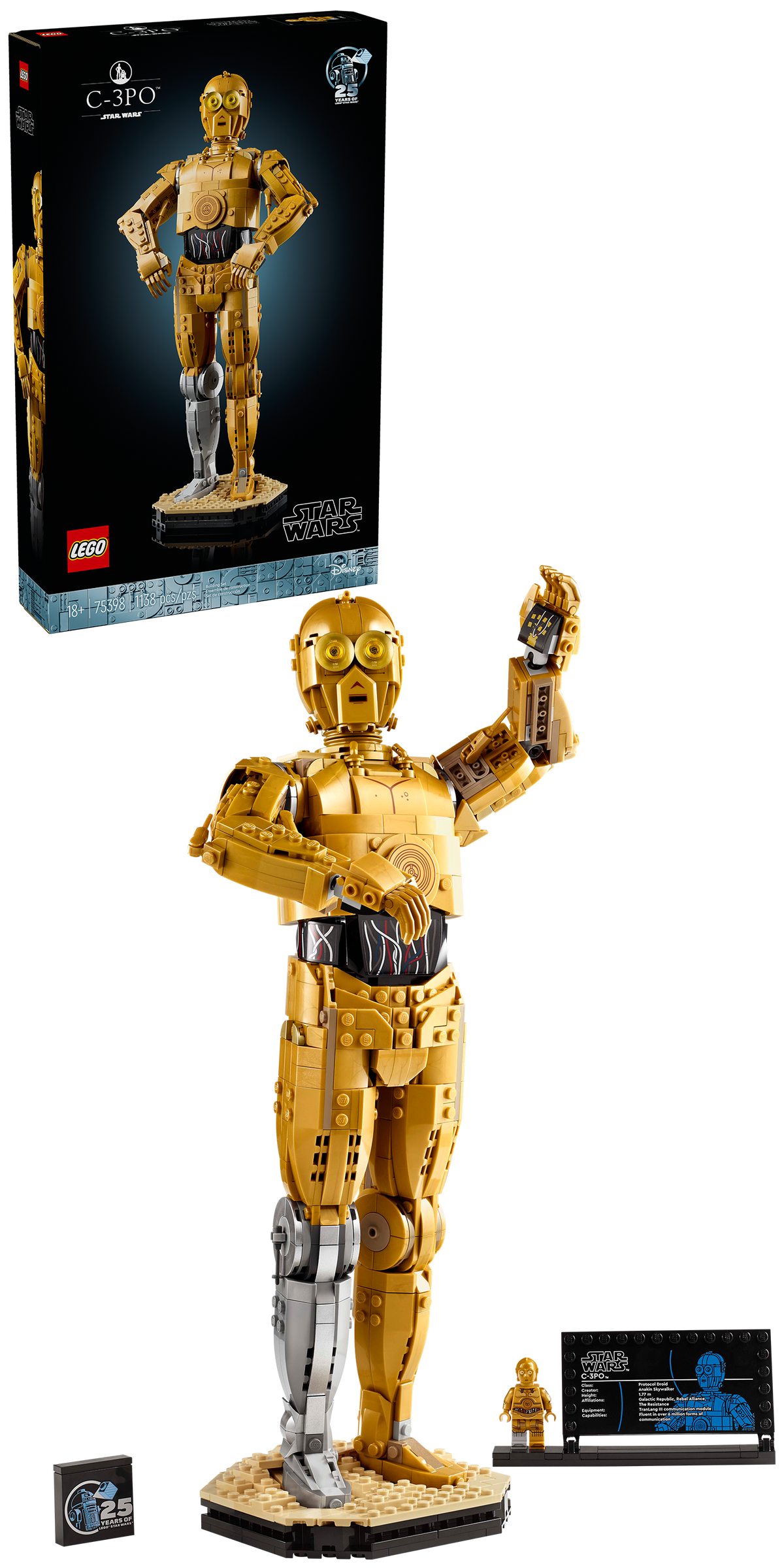 75398 LEGO® Star Wars™ C-3PO™ product image 2, provided for visual reference and product detail review