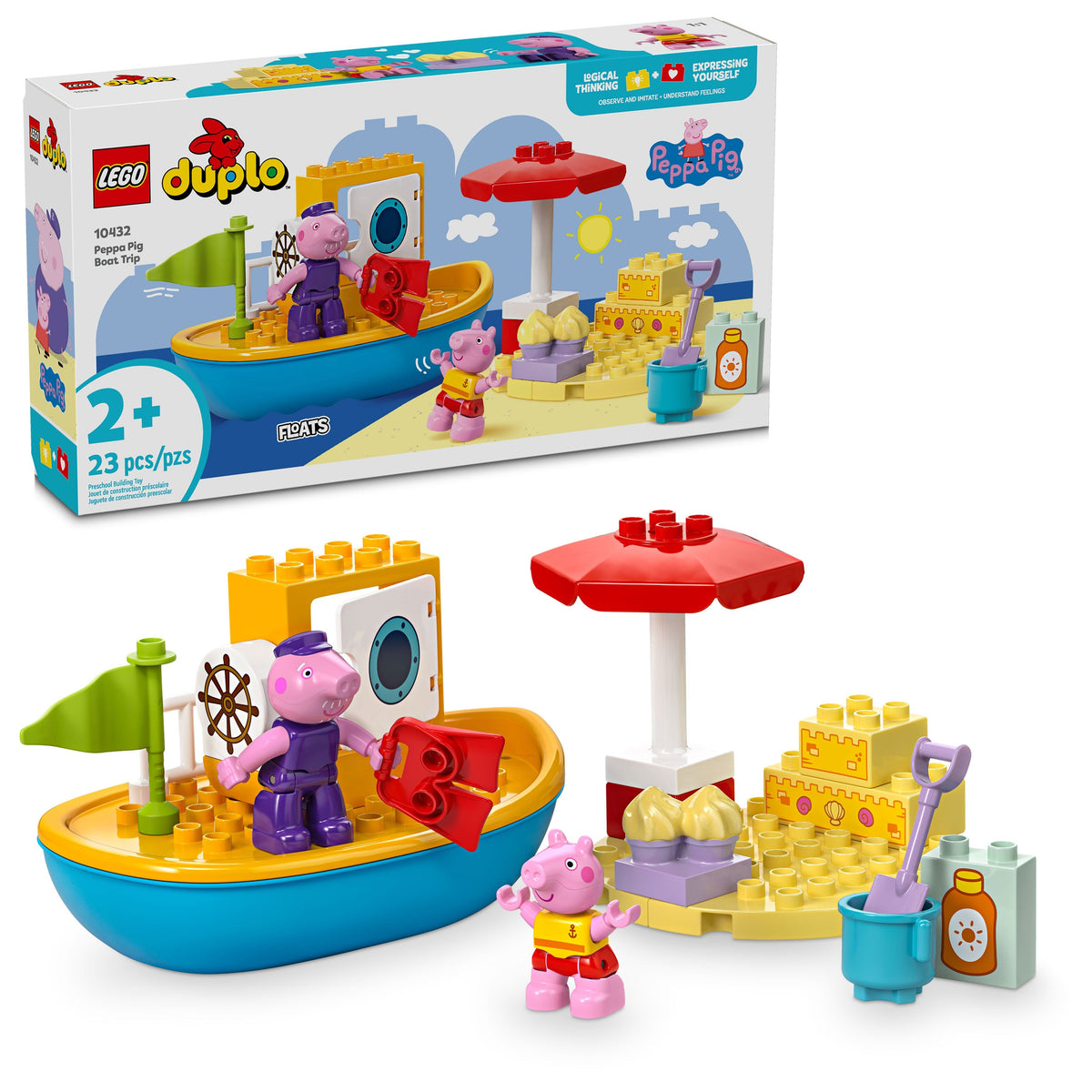 10432 LEGO Duplo Peppa Pig Boat Trip product image 2, provided for visual reference and product detail review